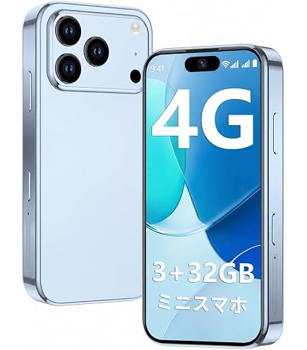 Amazon | 3G携帯電話、7.3インチフェイスロック解除スマートフォン16GB